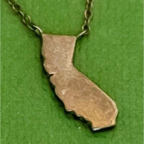 18 inch, Vintage Sterling California Necklace, K34 - Picture 1 of 3